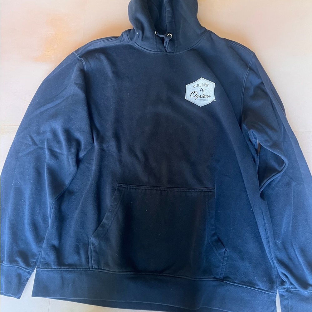 Navy Blue Hoodie with Logo